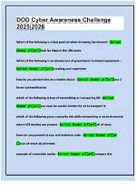Cyber Awareness Challenge 2026 Full Study Guide: All Questions, Answers, and Scenarios