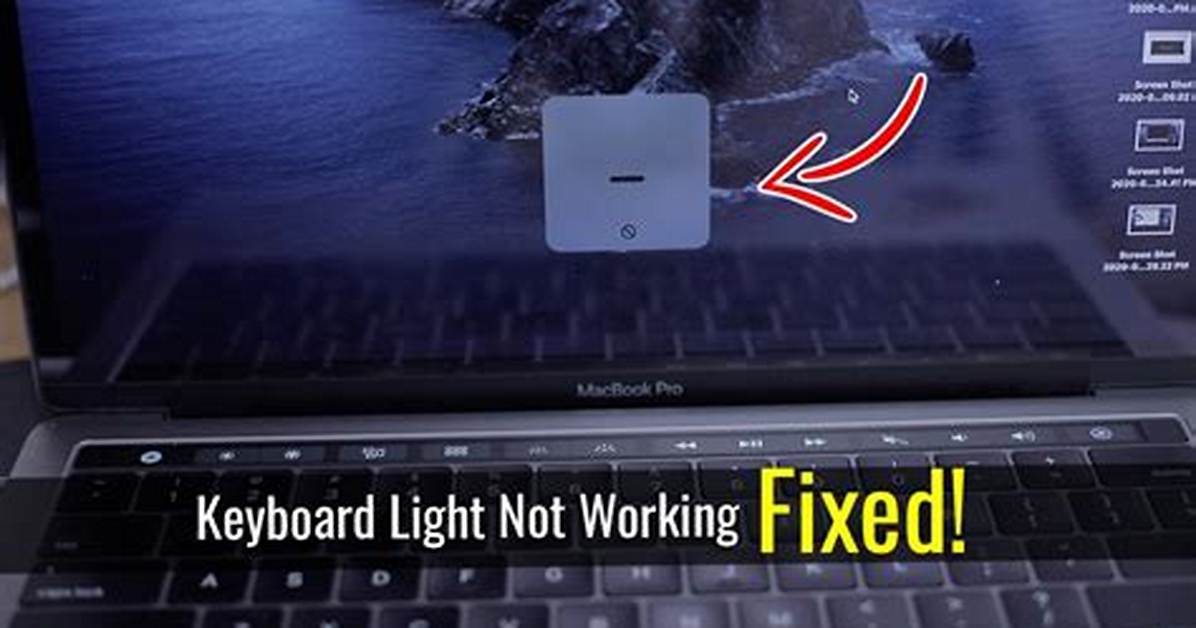 Macbook Pro Keyboard Light Not Working? Real Settings vs Sensor Lock
