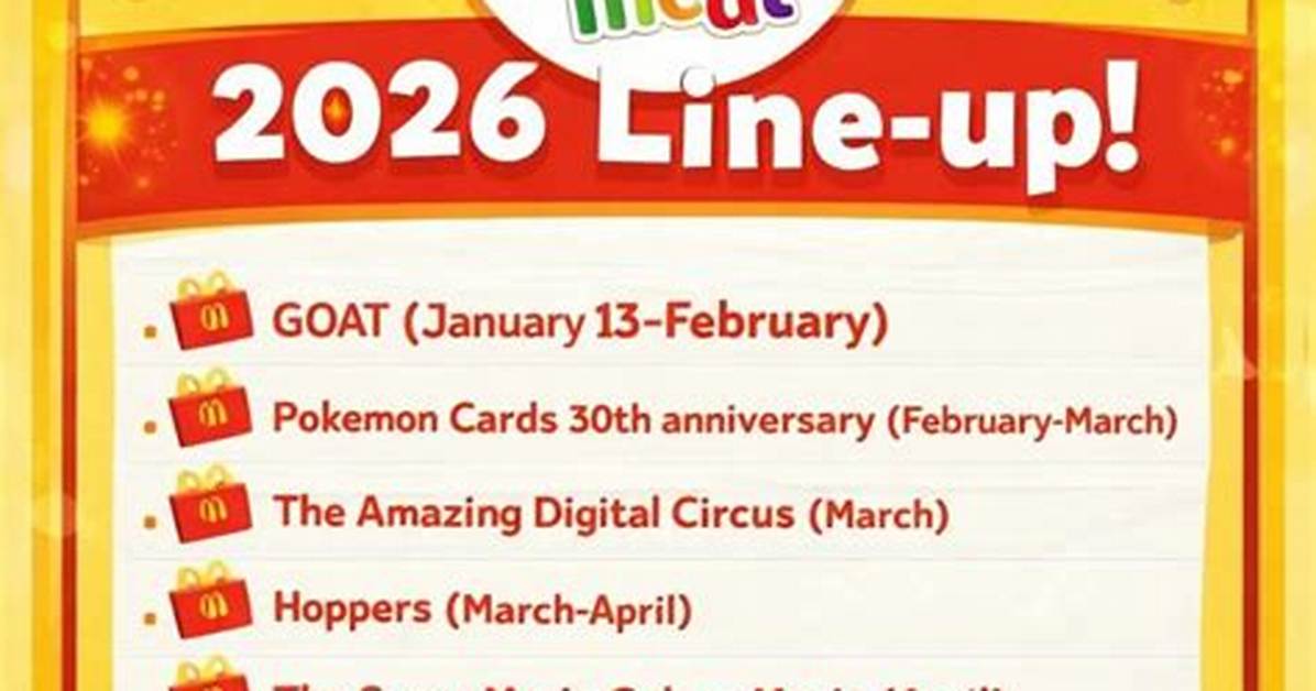 Mcdonald's Happy Meal 2026 Schedule: Exact Release Dates for Pokémon, One Piece, and Spongebob