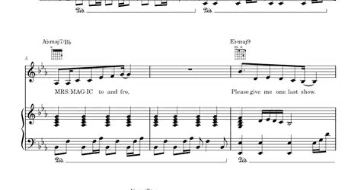 Mrs Magic Piano Sheet Music Breakdown: Chords, Key, and Score Accuracy