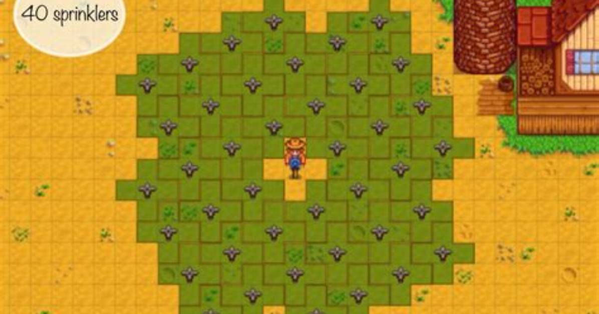 Optimal Stardew Valley Sprinkler Layouts: Visual Tile Blueprints