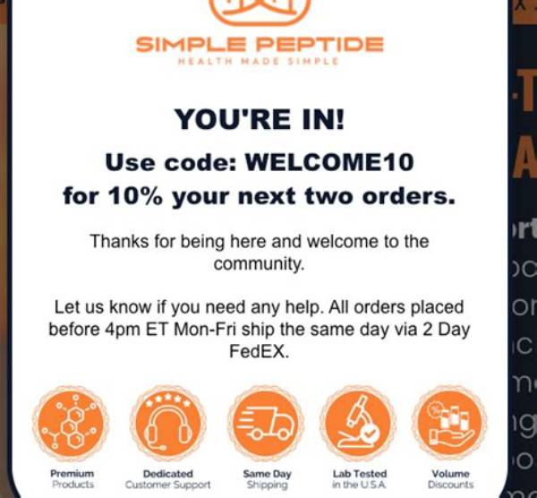 Tested & Verified: Simple Peptide Coupon Codes That Actually Work at Checkout