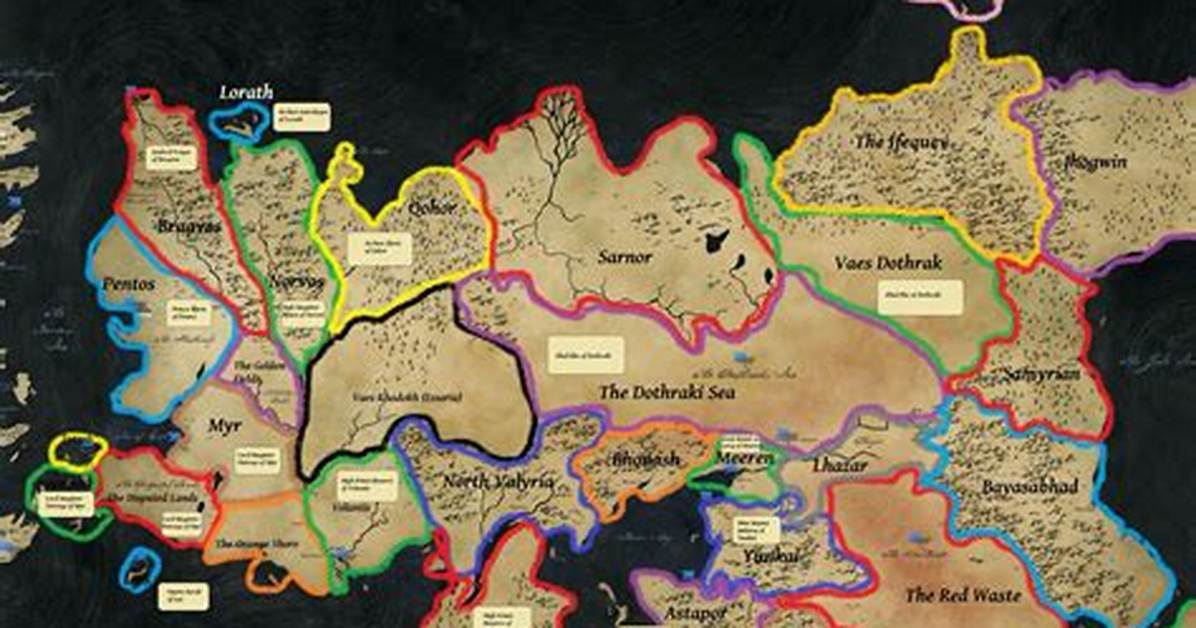 The Ultimate Map of Westeros and Essos: Complete Guide to Continents, Cities, and Distance Scales